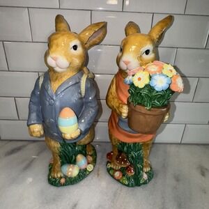 Vintage 16in Bunny couple